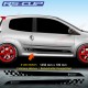 Racing Side skirt sticker decal for Renault TWINGO 1 and 2