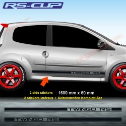 PORSCHE style side skirt sticker decal for Renault TWINGO RS