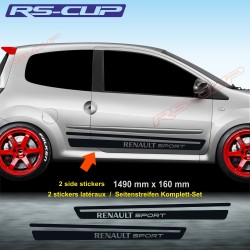 TRACKDAY style side skirt sticker decal for Renault TWINGO RS