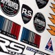 Decal pack 15 RENAULT SPORT Made in France APPROVED for the Race