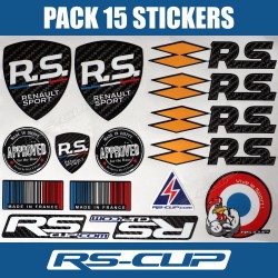 Decal pack 15 RENAULT SPORT Made in France APPROVED for the Race