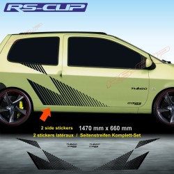 MEGANE TROPHY R style side skirt sticker decal for Renault TWINGO 1