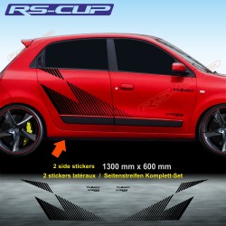 MEGANE TROPHY R style side skirt sticker decal for Renault TWINGO 3