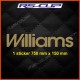 WILLIAMS sticker decal for Renault Clio 16s