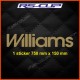 WILLIAMS sticker decal for Renault Clio 16s