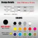2 TURBO outline sticker decal 110 cm for Renault RS TURBO