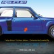 2 Aufkleber TURBO outline 55 cm für Renault R5 Turbo