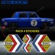 4 sticker decals RENAULT VINTAGE for ALPINE RENAULT and RENAULT 8 GORDINI