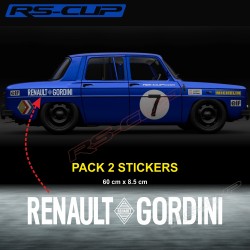 RENAULT GORDINI sticker decal 60cm for R8 R12