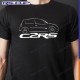 Männer T-Shirt CLIO 2 RS RENAULT SPORT schwarz und weiss