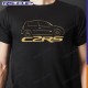 Men Tshirt CLIO 2 RS Renault Sport Black golden
