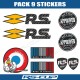Pack 9 stickers RENAULT SPORT MADE IN FRANCE APPROVED FOR THE RACE
