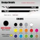 Kit 2 stickers RENAULT SPORT RS bas de caisse pour Renault CLIO 2