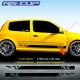 Kit 2 stickers RENAULT SPORT RS bas de caisse pour Renault CLIO 2