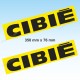 2 sticker decals Cibié 35 cm for ALPINE RENAULT