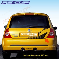 Sticker de coffre pour TWINGO RS style MEGANE TROPHY R