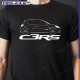 Männer T-Shirt CLIO 3 RS RENAULT SPORT schwarz und weiss