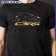 Männer T-Shirt CLIO 3 RS RENAULT SPORT schwarz und golden