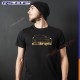Männer T-Shirt CLIO 3 RS RENAULT SPORT schwarz und golden