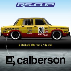 2 sticker CALBERSON 80 cm pour RENAULT GORDINI et R5 Turbo