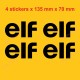 4 ELF vintage sticker decal RENAULT GORDINI