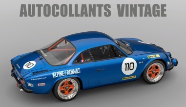 RS-CUP.com - Autocollants VINTAGE Renault Gordini et Alpione Renault